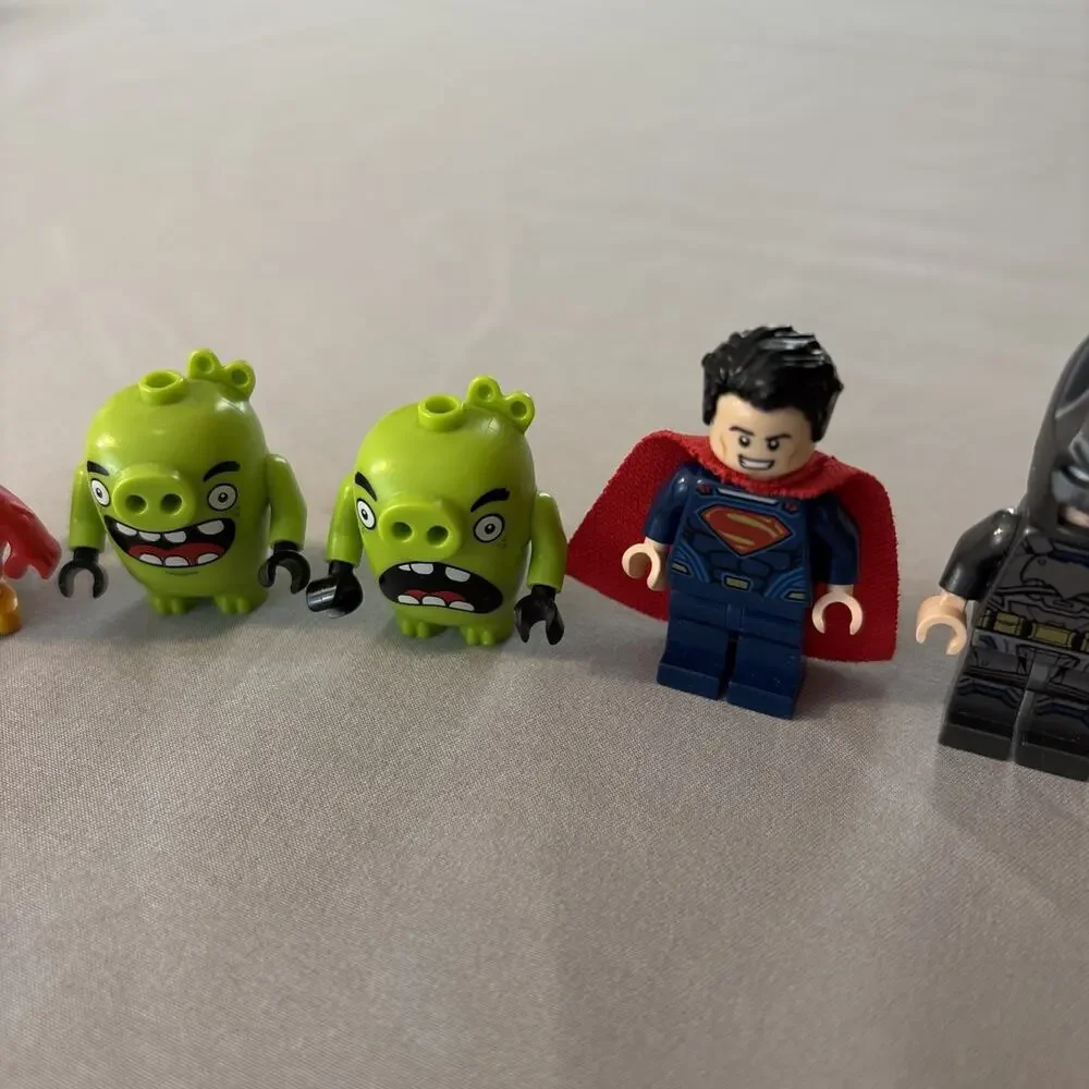 Lego Mini Figs Lot All Random Angry Birds Minecraft Superman Batman Sponge Bob
